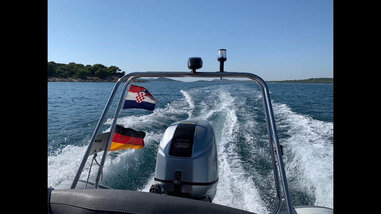 Kroatien 2021, Grand 470 Topspeed, Delfine, Wasserski, Biograd, Pasman