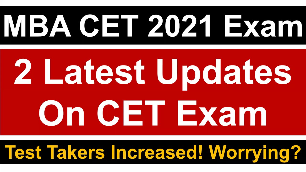 MBA CET 2021 Exam: 2 Latest Exam Updates || Key Pointers || Must Watch