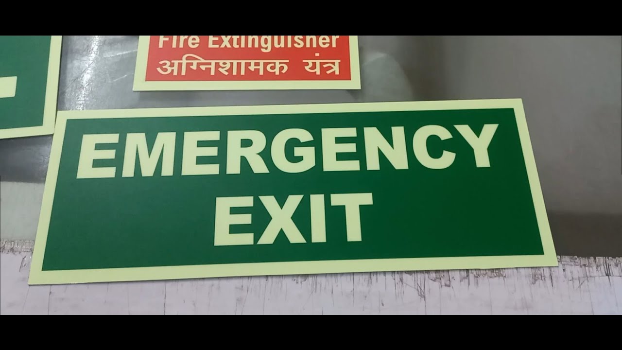 #PHOTO #LUMINESCENT #SIGNS #ON #ALUMINIUM #SHEET #GLOW #IN THE #DARK #SIGNS