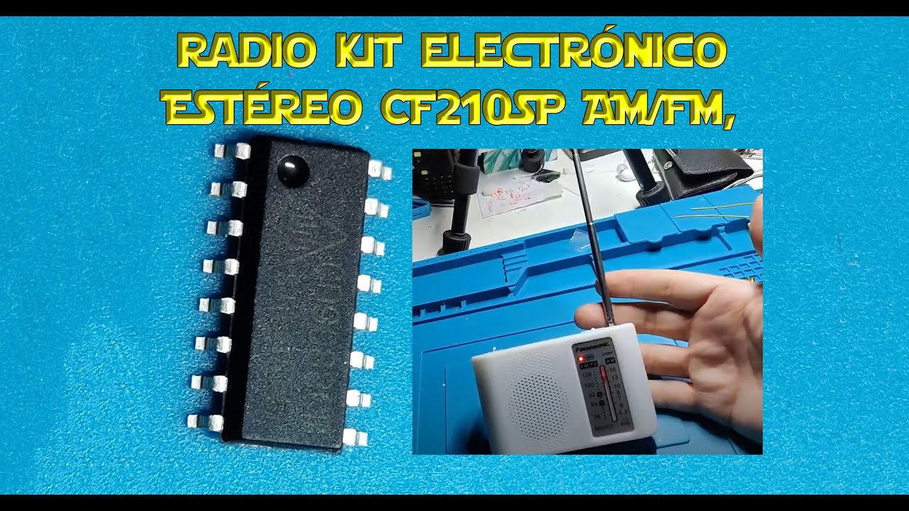 Radio AMFM Analógica - Kit electrónico Estéreo CF210SP AM/FM,