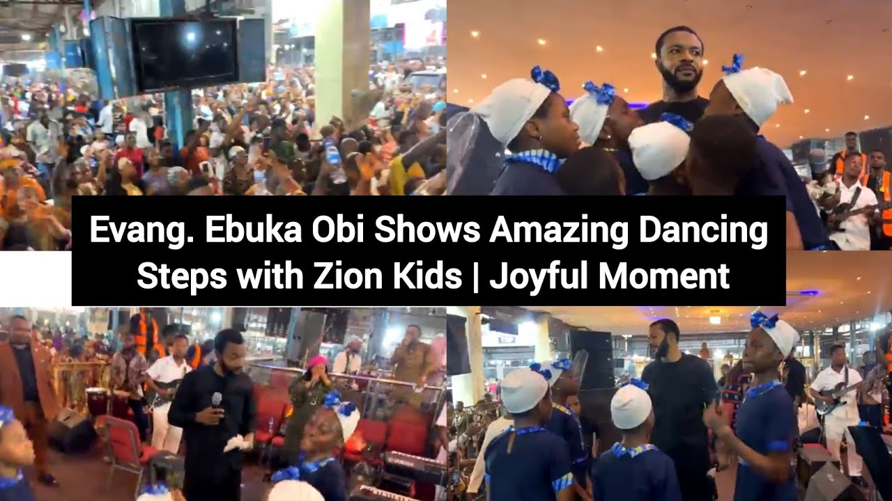Evang. Ebuka Obi Shows Amazing Dancing Steps with Zion Kids | Joyful Moment