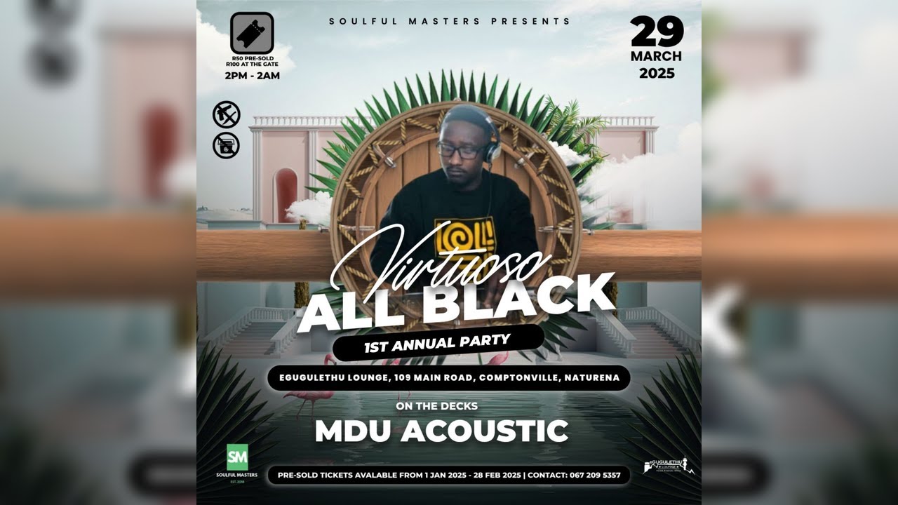 Mdu Acoustic Live @ Virtuoso All Black 2025 | Deep House Set | Soulful Masters