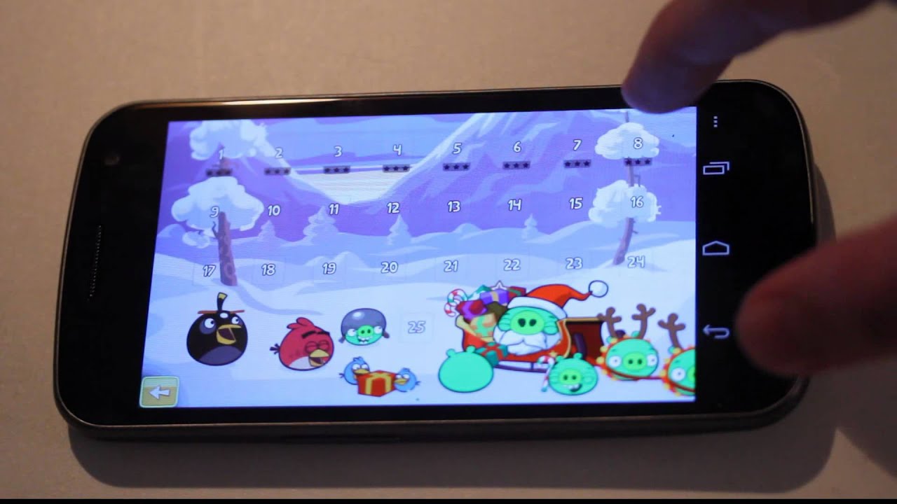 Angry Birds Wreck The Halls Samsung Galaxy Nexus Gameplay Review! (HD) Angry Birds Seasons