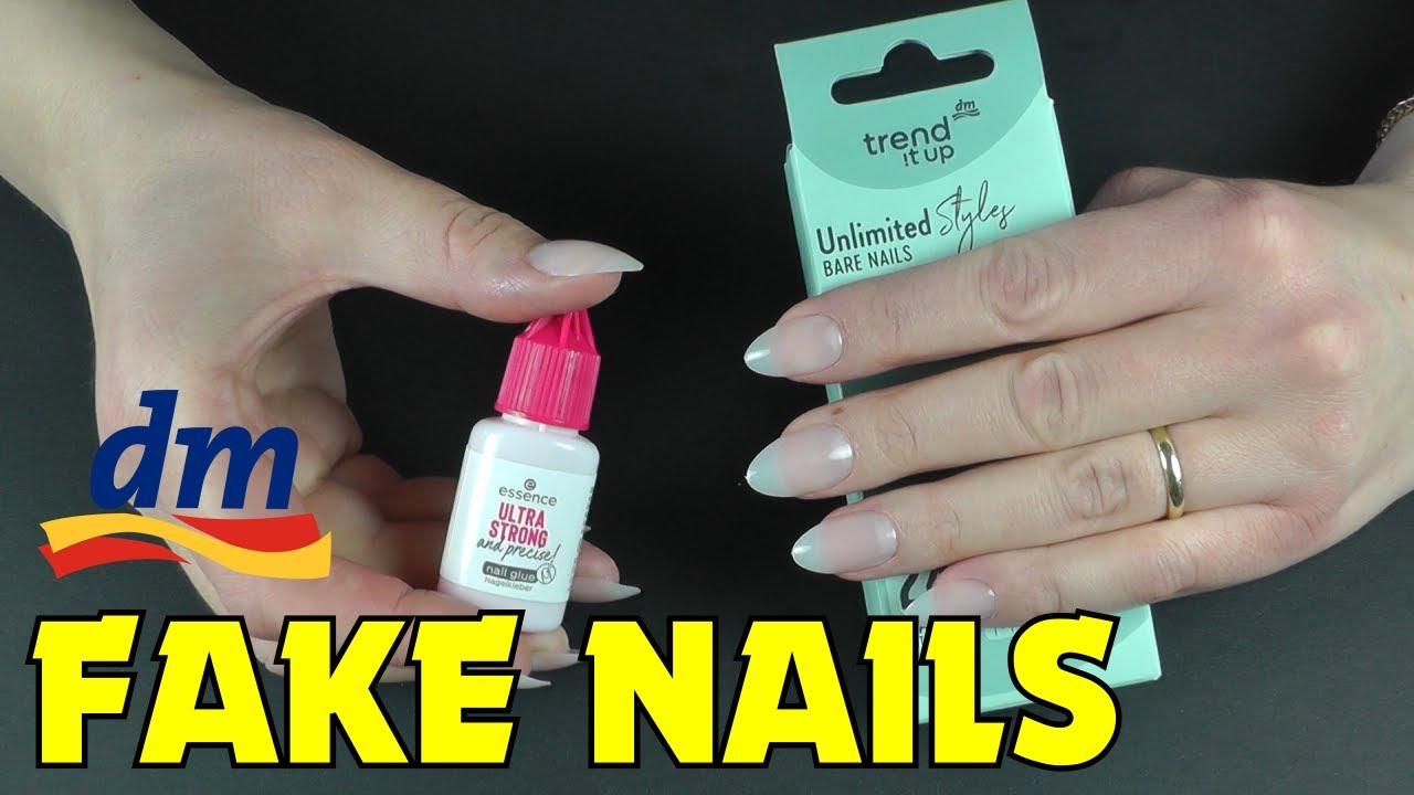 Trend it up, essence... FAKE NAILS nur mit Drogerie Produkten von dm💅
