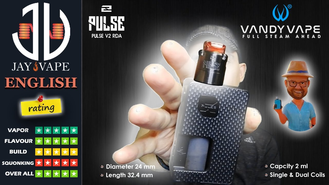 Pulse V2 RDA By Tony B & VANDYVAPE, Flavor beast, Multiple Options, Amazing