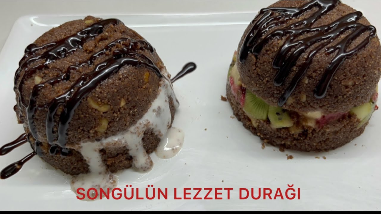 MEYVELİ ÇİKOLATALI DONDURMALI İRMİK HELVASI