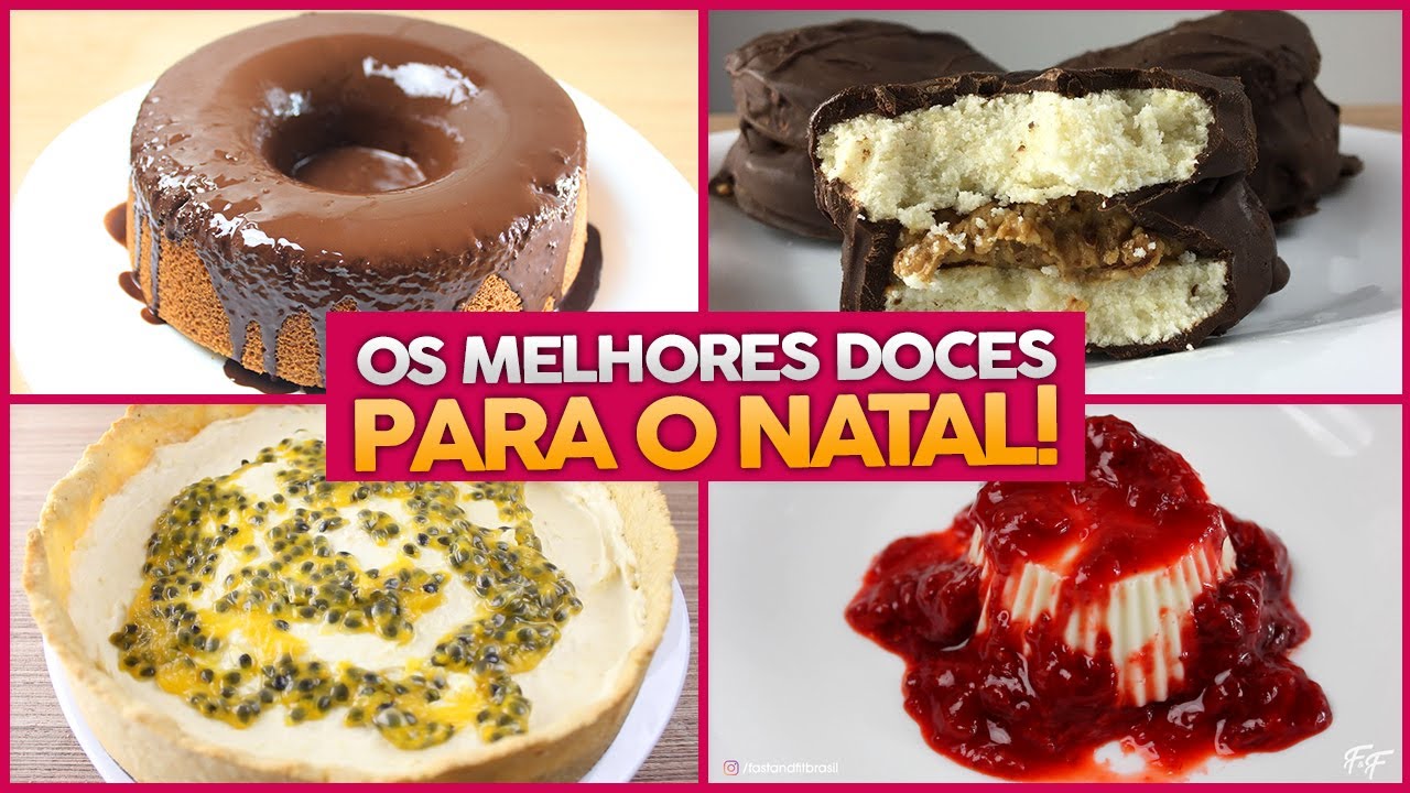 7 RECEITAS FÁCEIS DE DOCE FIT para um Natal Mais Saudável!