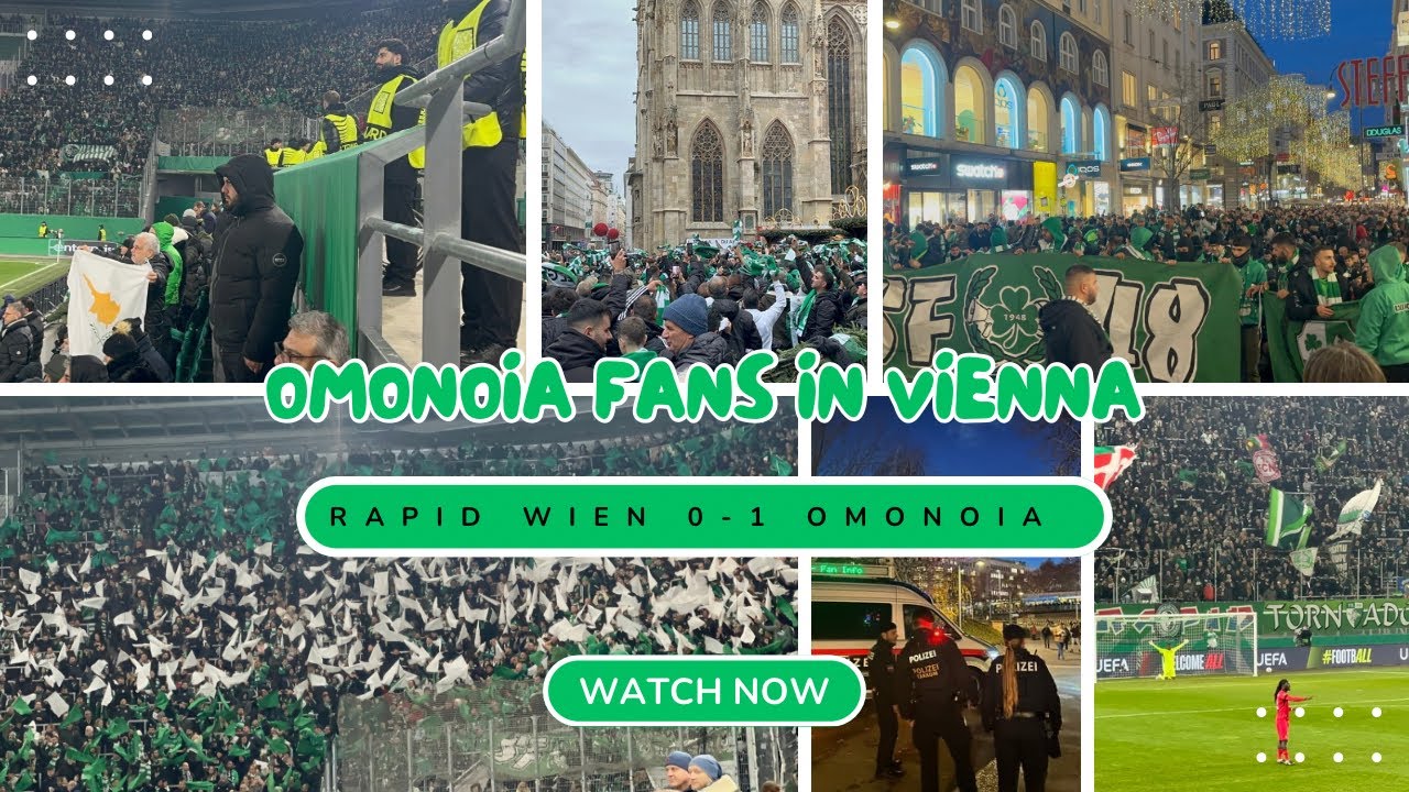 OMONOIA IN VIENNA | AMAZING FULL DAY WITH OMONOIA FANS | Rapid Wien 0-1 OMONOIA | UECL 
