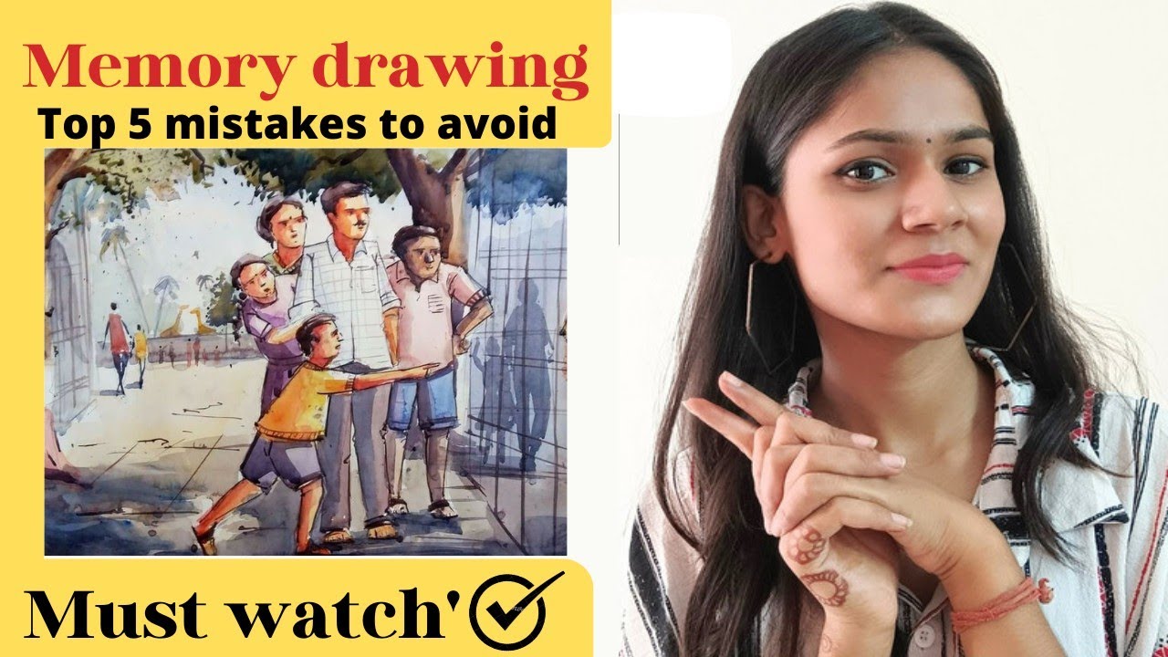 memory drawing! top 5 mistakes to avoid while attempting exam of bfa 💯🔥how to make composition?#bfa