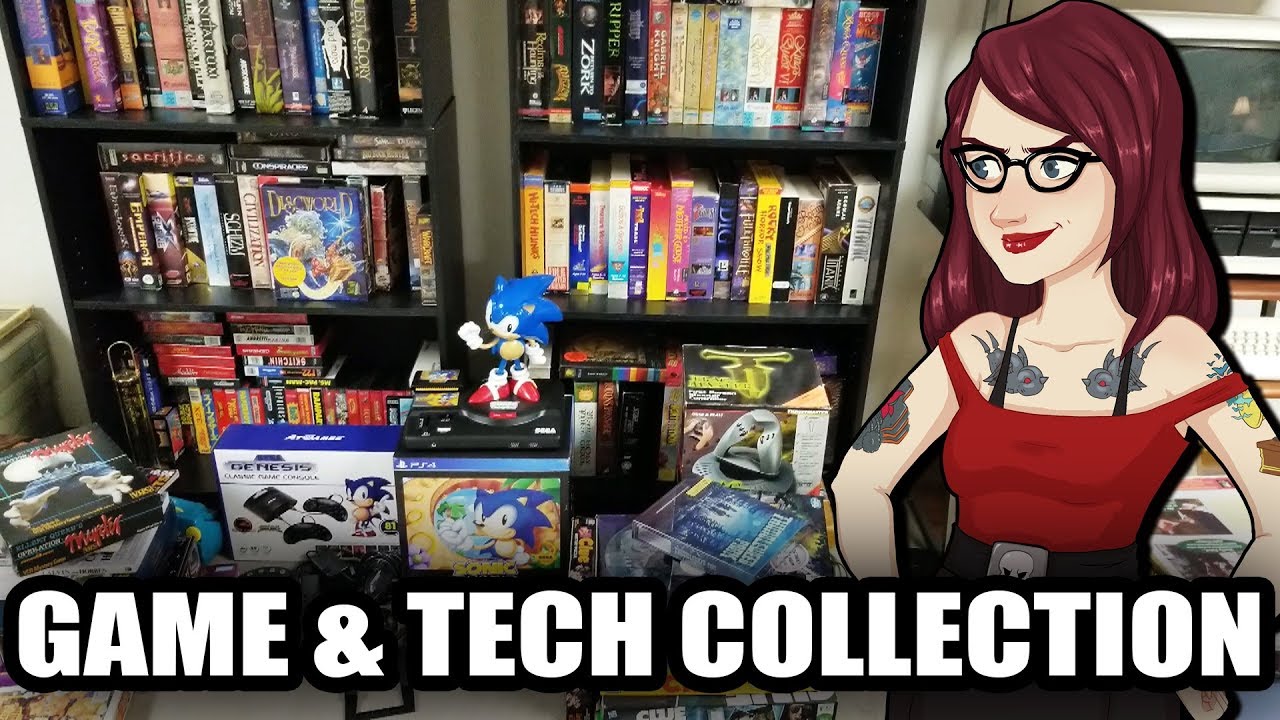 Retro Game & Tech Tour - Lots of Big Box PC Games! - PushingUpRoses