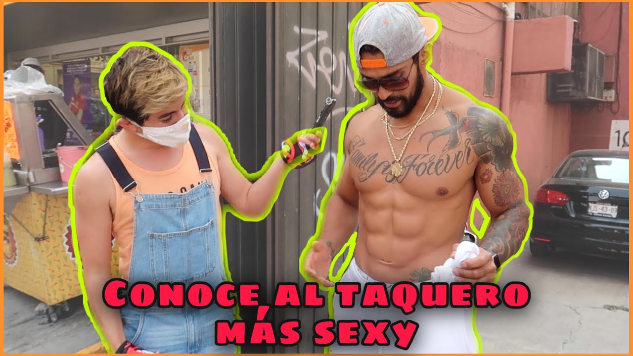 Este es el taquero más guapo, FUI A PROBAR SUS TACOS | Damian Cervantes
