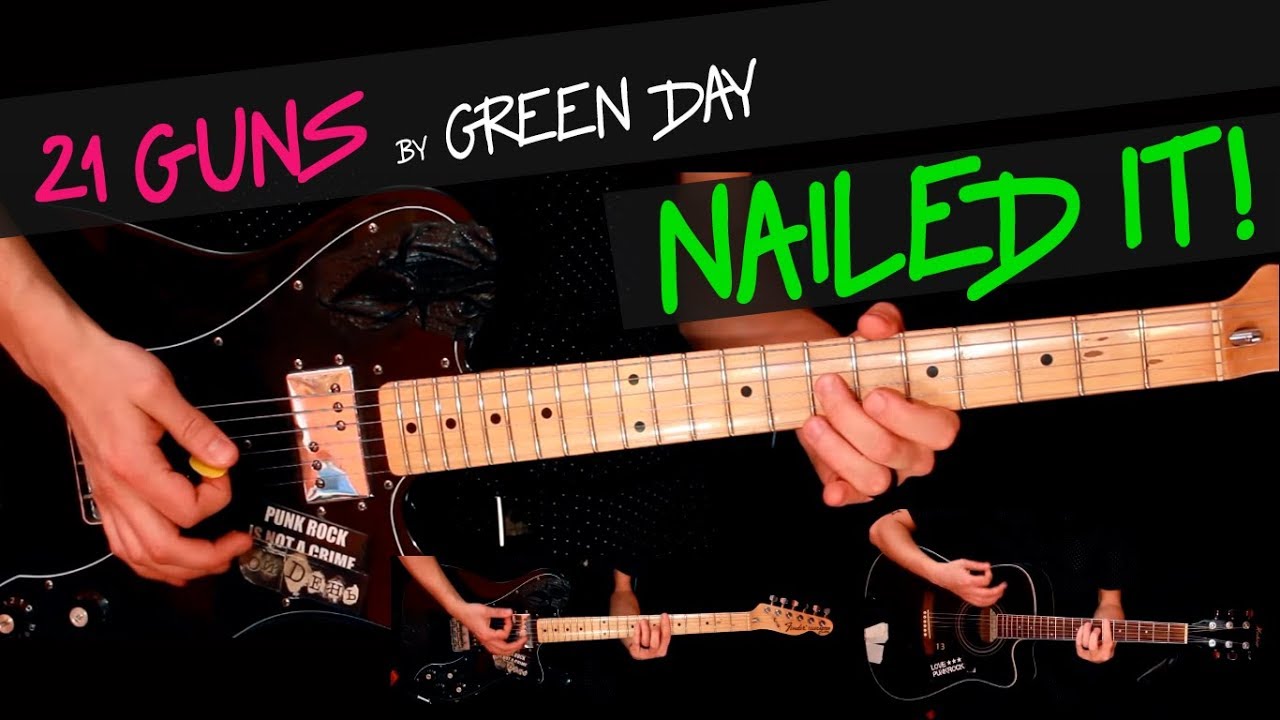 21 Guns - Green Day guitar cover by GV + chords