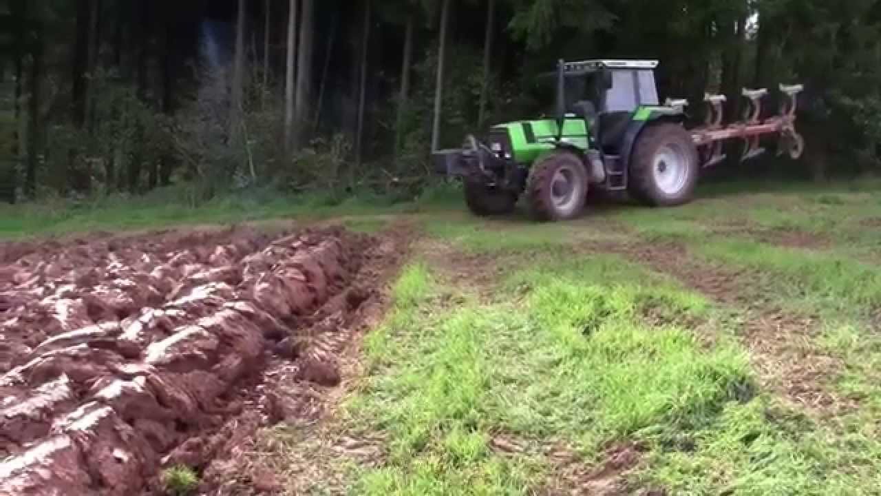 [Sound]Deutz-Fahr Agrostar DX 6.61 am Pflügen mit Kverneland 4 Schar Pflug [HD, inkl.GoPro]