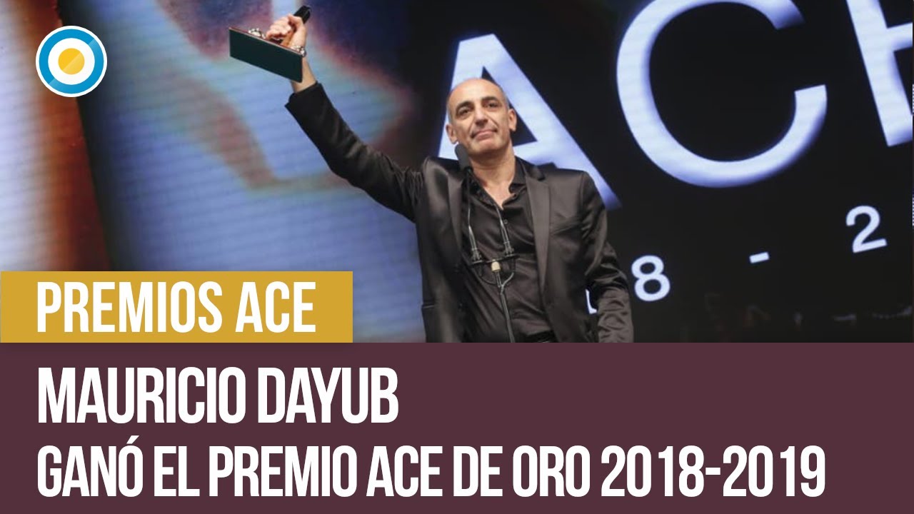 Mauricio Dayub gan&oacute; el Premio Ace de Oro 2018-2019