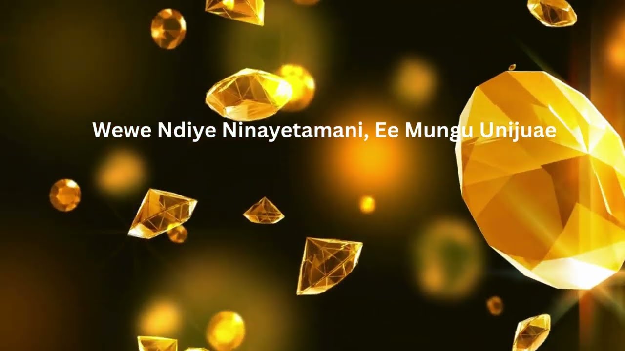 Wewe Ndiye Ninayetamani, Ee Mungu Unijuae