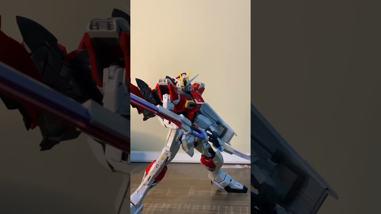 impulse red sword review #gundam #gundambuilder #cinematic #shorts #fyp #reels #gunpla #gunplareview