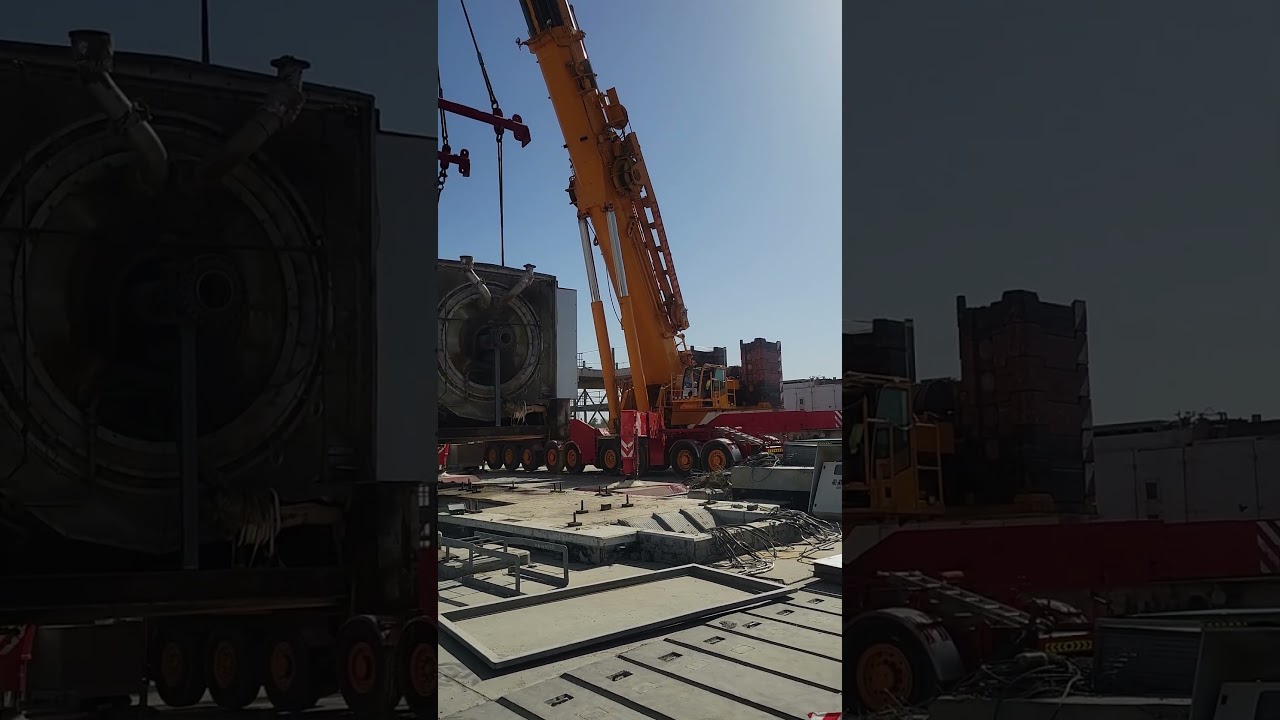 terex demag 700 ton crane lift the havey load 120 ton