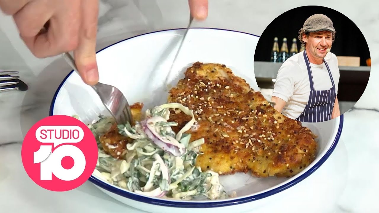 RECIPE: Colin Fassnidge&rsquo;s Crispy Chicken Schnitzel | Studio 10