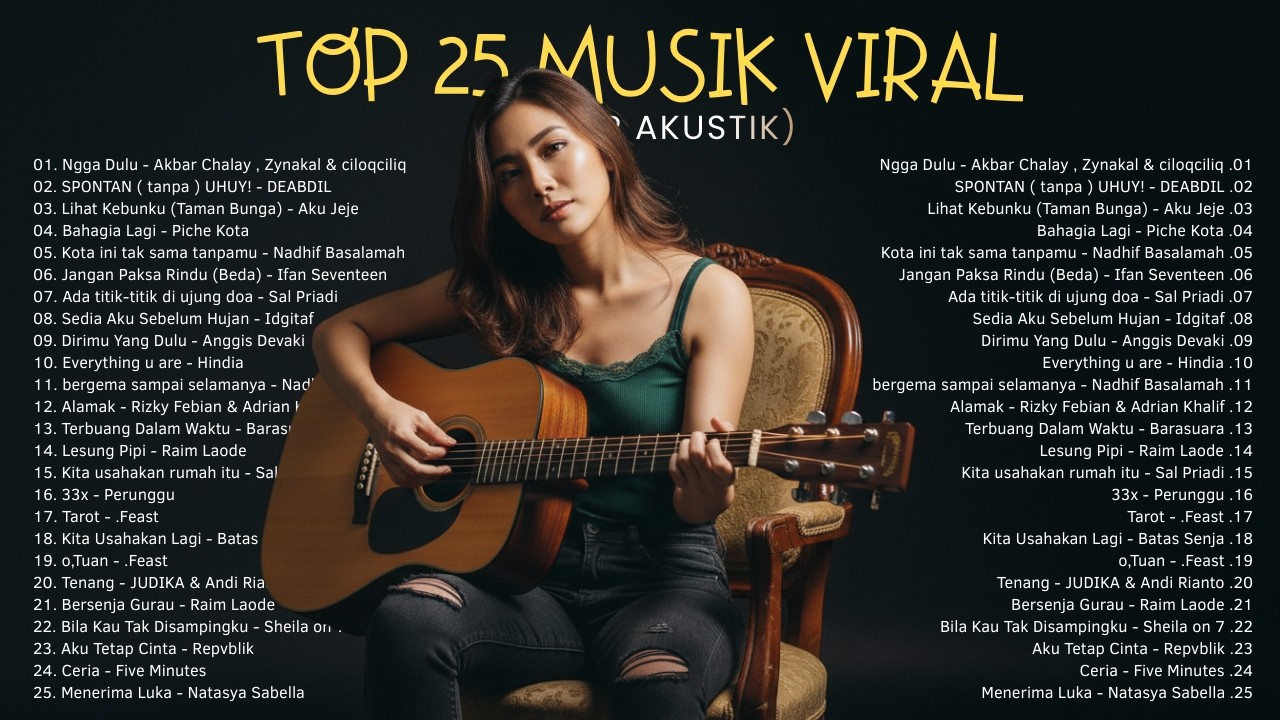 25 Lagu Indonesia Paling Viral 2026 🎸 Versi Akustik Gitar Paling Candu & Menenangkan