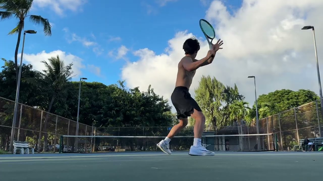 HAWAII SUNSET WINTER TENNIS VIDEO 8