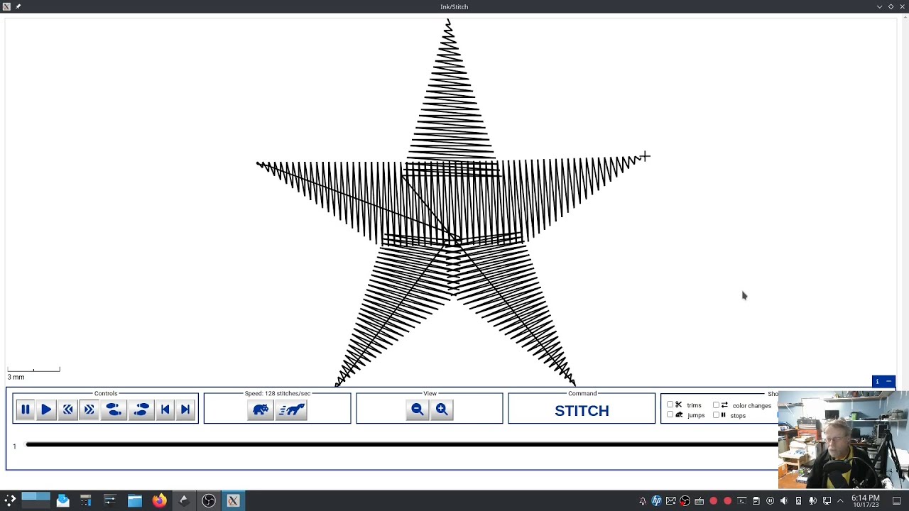 Inkstitch - Making a Satin Star