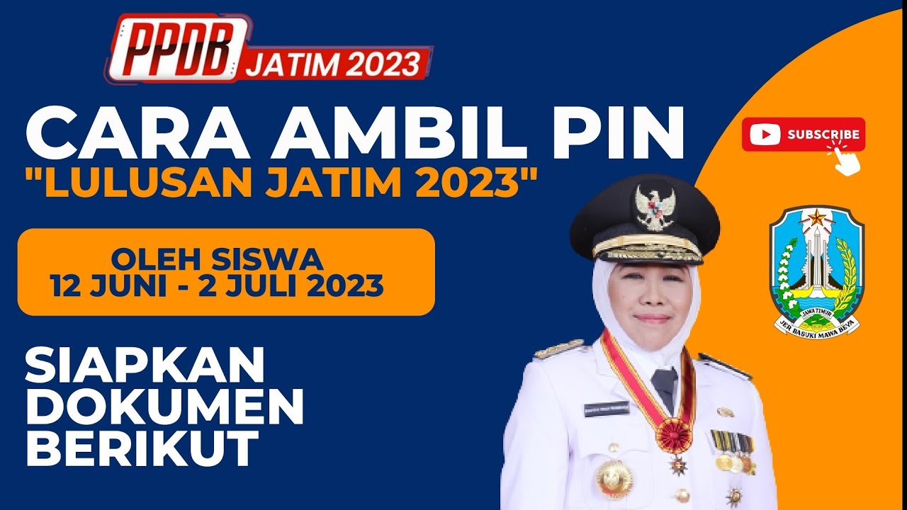 CARA AMBIL PIN PPDB JATIM 2023 SMAN SMKN - LULUSAN JATIM 2023