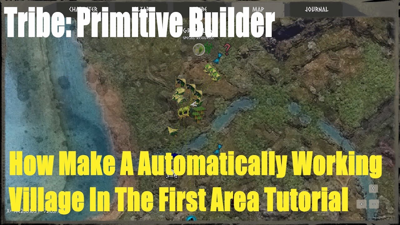 Tribe: Primitive Builder, How To Make A Automatically Working Village In The First Area Tutorial
