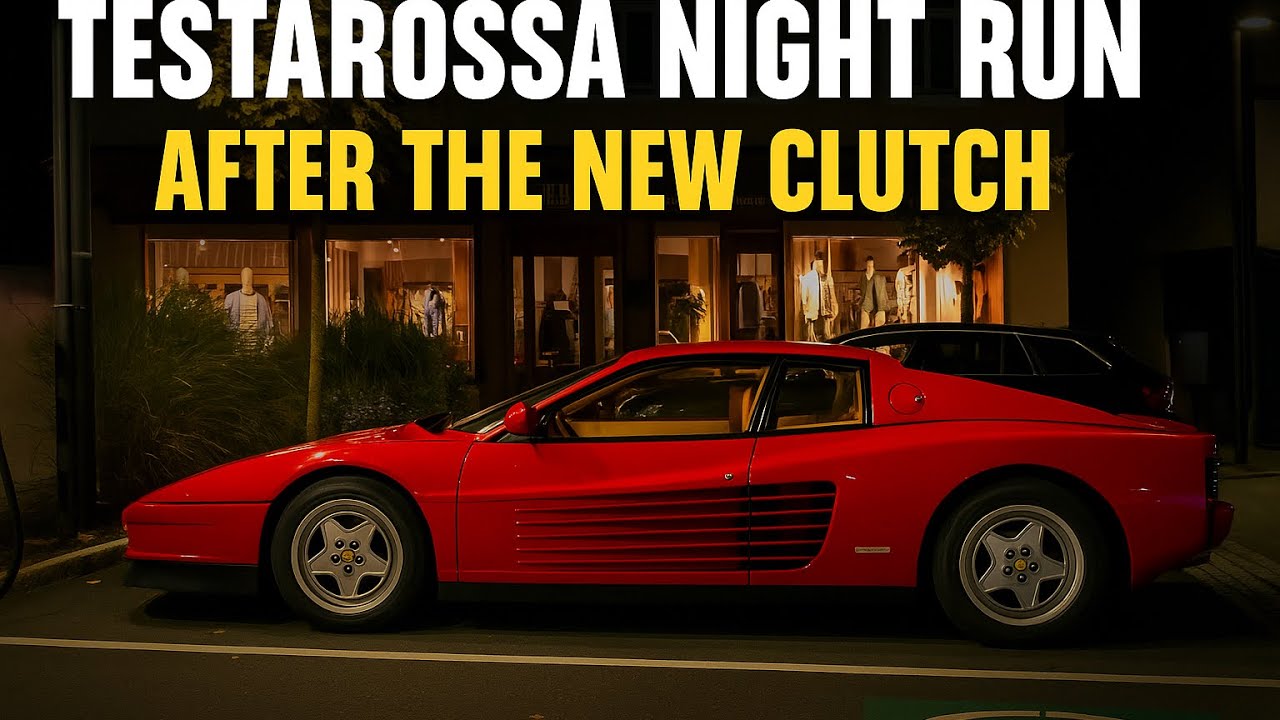 Ferrari Testarossa POV Night Drive | Sound, Road, Analog Experience