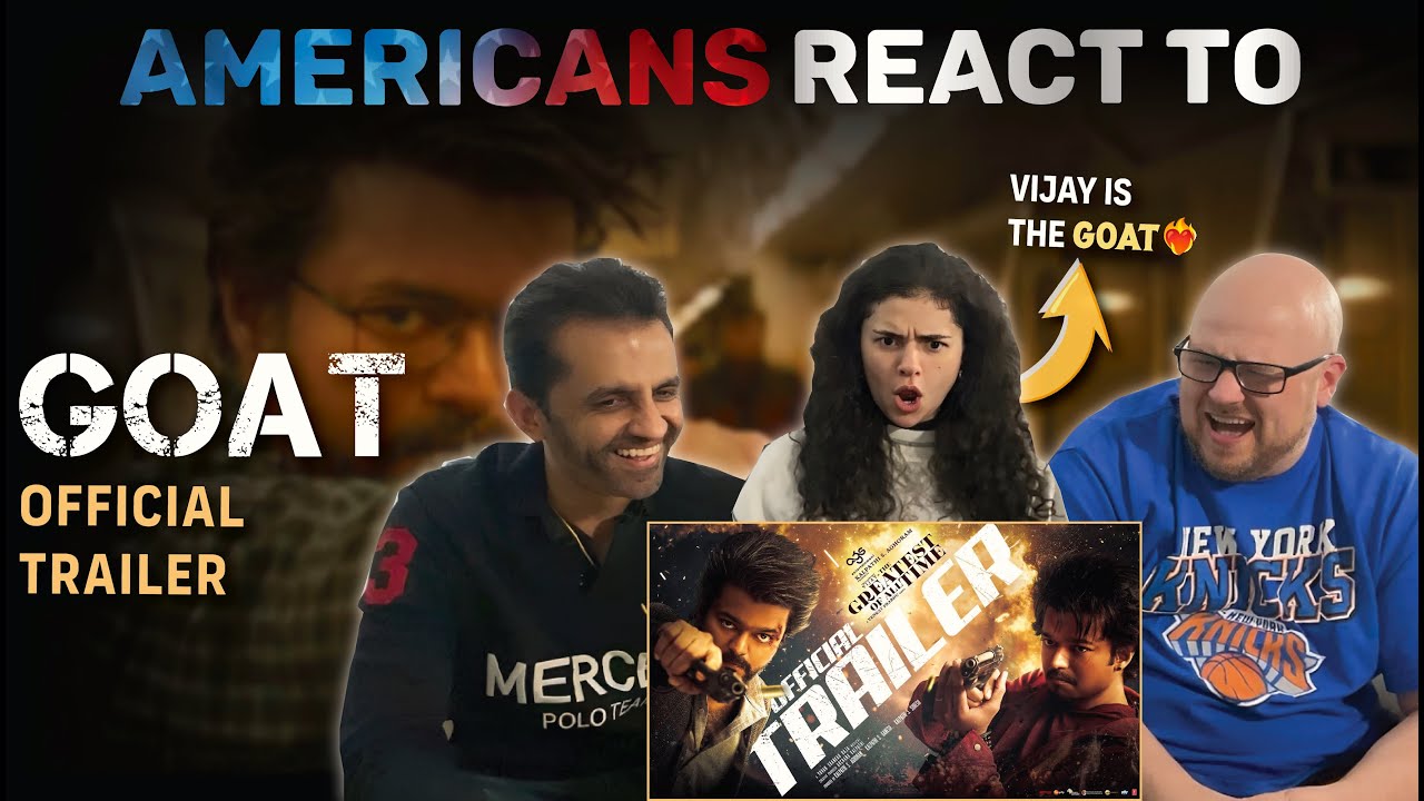 The GOAT (Official Trailer) Reaction by New Yorkers | Thalapathy Vijay, Venkat Prabhu, Yuvan Shankar