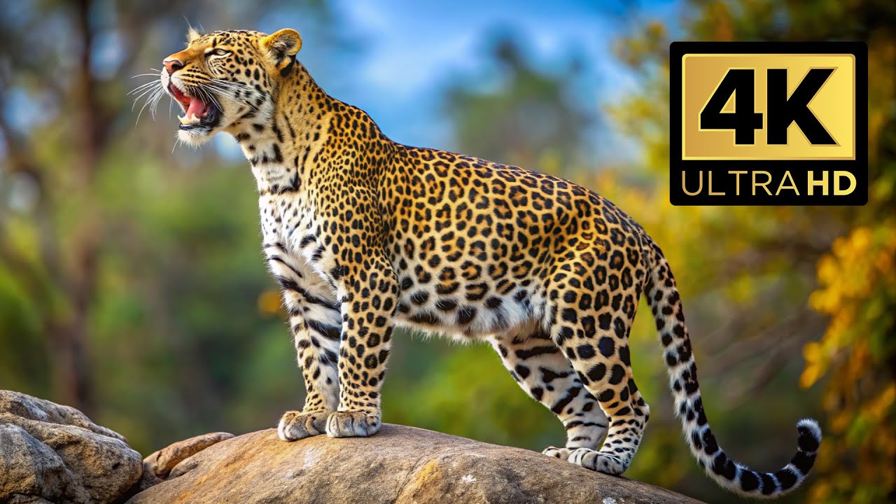 Top 10 Wild Leopard Caught on Camera free stock Premium Footage | 4K