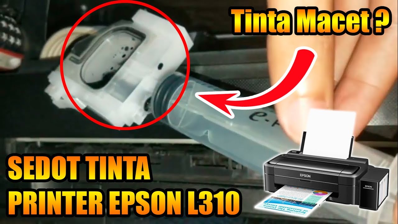 Tutorial Cara Sedot Tinta Cartridge Head Printer Epson - Mengatasi Tinta Epson L310 Tidak Keluar