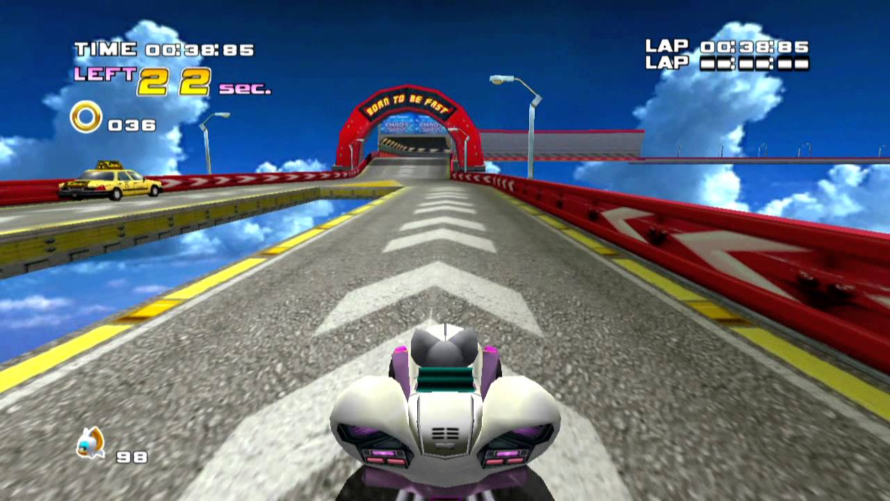 Sonic Adventure 2: Route 280 Mission #2 - 100 Rings - A Rank