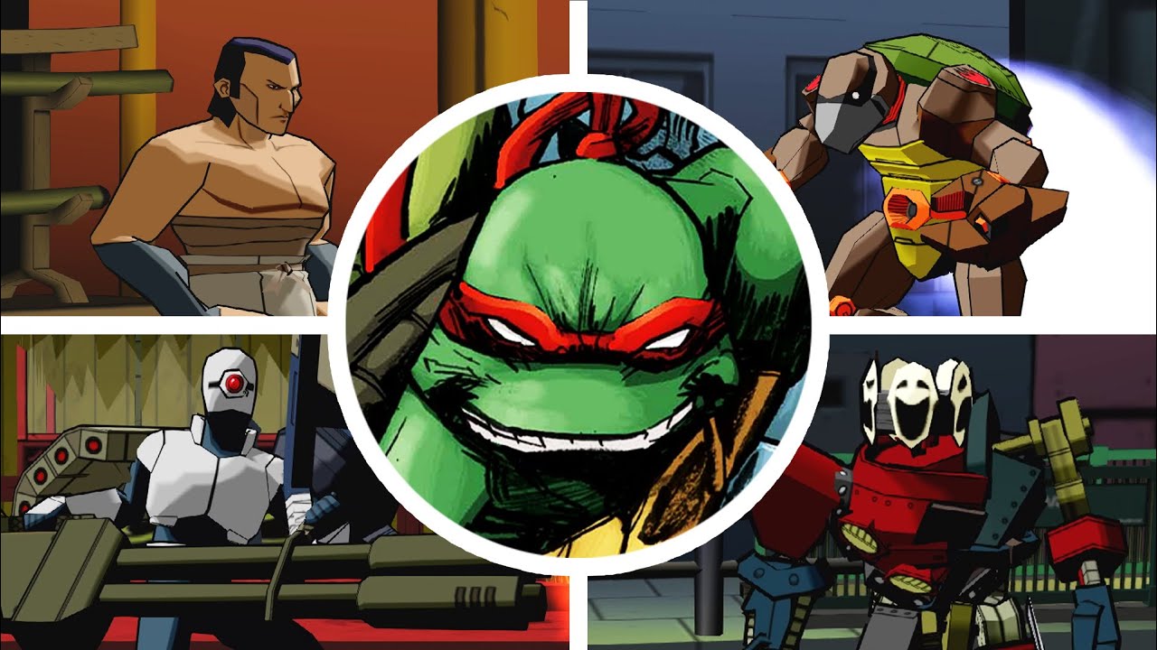 Teenage Mutant Ninja Turtles 1 - All Bosses + Ending