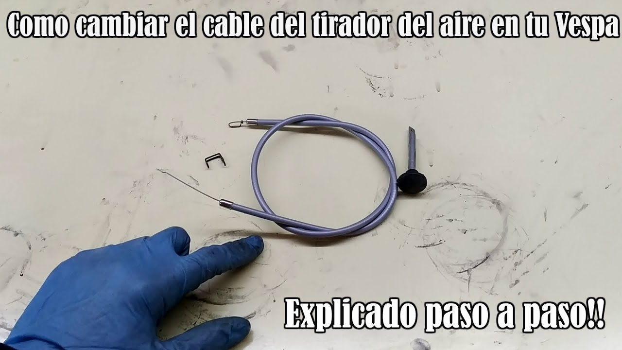 Como cambiar el cable del tirador del aire a tu Vespa - Mecánica de la Vespa #11