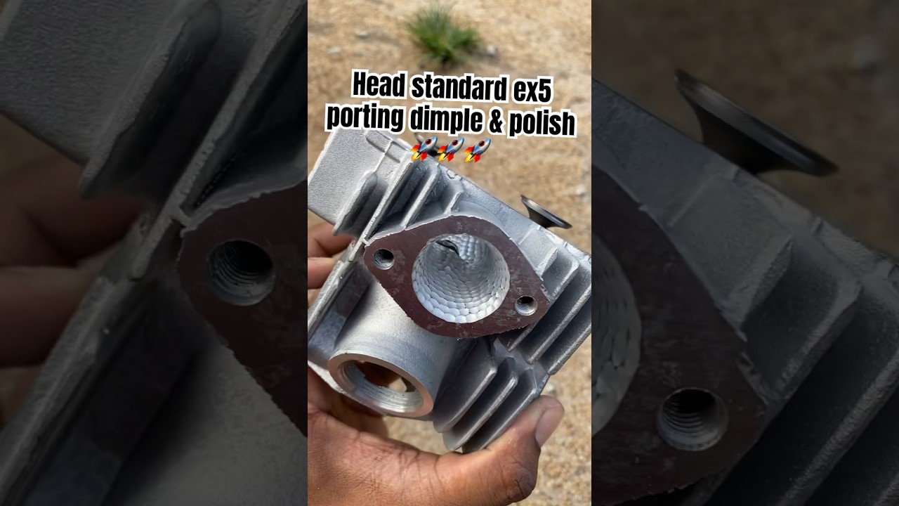 head Ex5 dream spec 53mm / head ex5 porting dimple polish #ex5 #explore #racing