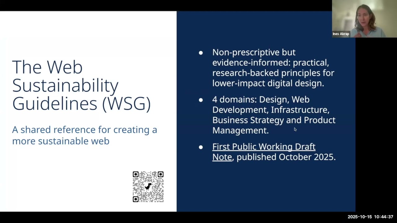 W3C Web Sustainability Guidelines