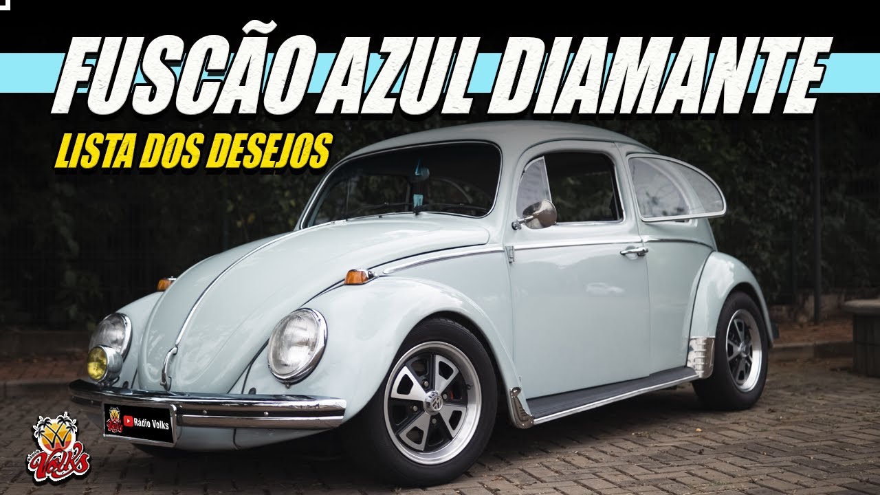 ESTE BELO FUSCA AZUL ESTAVA NA LISTA DOS DESEJOS DO PROPRIETÁRIO.