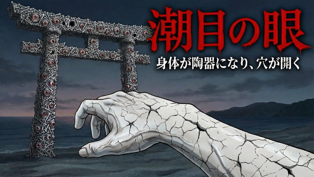 数万の眼が、鳥居の穴から覗いている...｜創作怪談『潮目の眼』