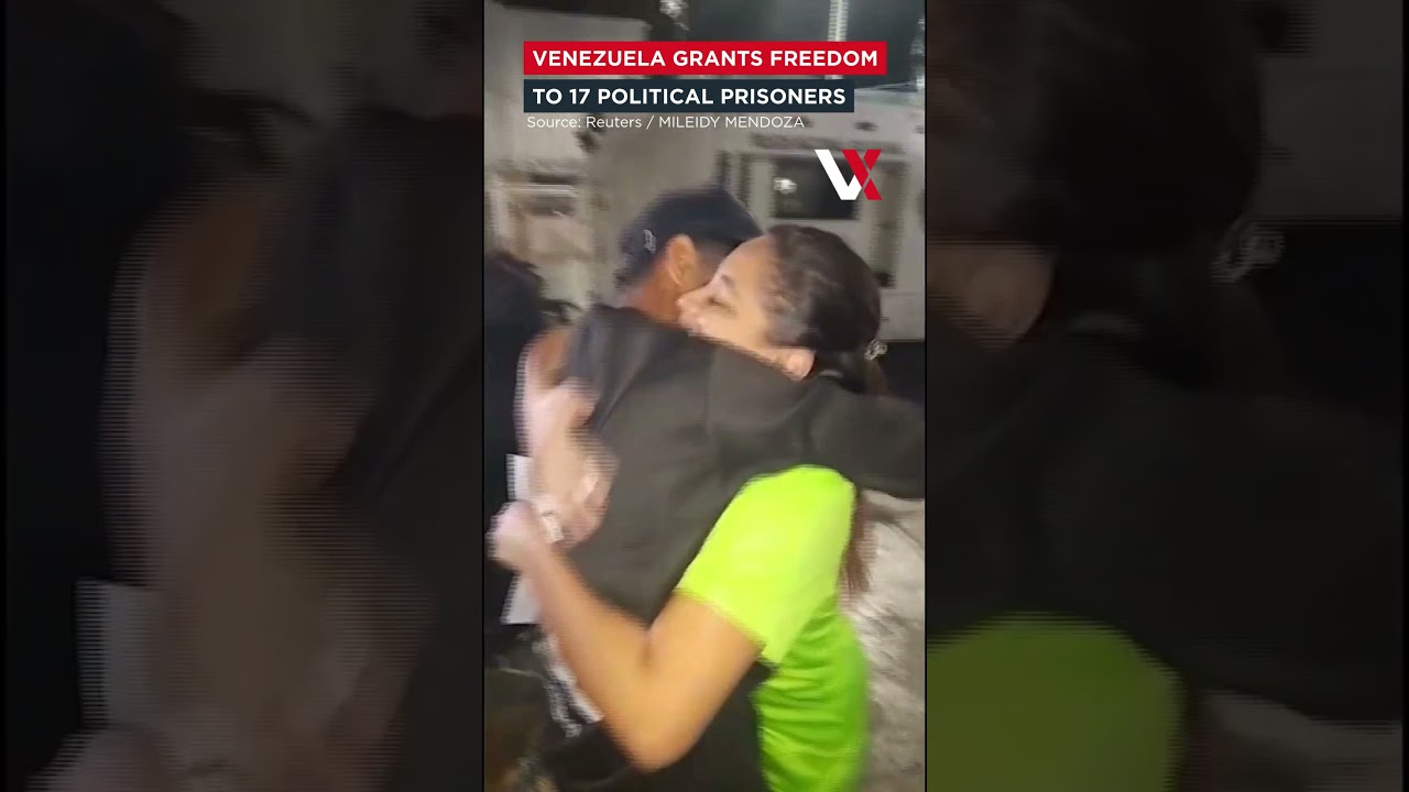 WATCH | 17 Political Prisoners Freed In Venezuela, Families Celebrate Release | VERTEX
