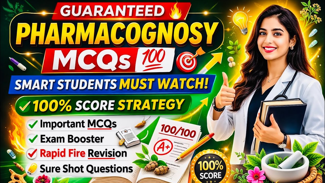 Guaranteed Pharmacognosy MCQs 💯 | Smart Students Must Watch! 100% Score Strategy
