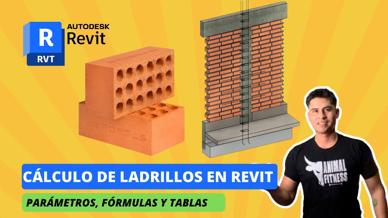 CÁLCULO DE LADRILLOS POR M2 EN REVIT - TE ENSEÑO 3 FORMAS 👨‍🏫