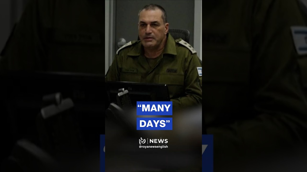 &lsquo;Israel&rsquo; army chief says Lebanon fighting could take &ldquo;many&rdquo; days