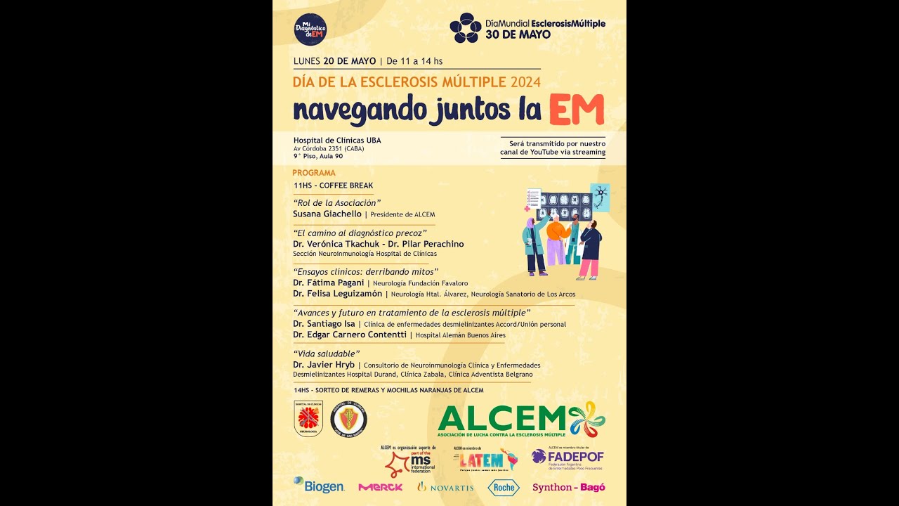 Transmisión en vivo - 30 de Mayo Día Mundial de la Esclerosis Múltiple