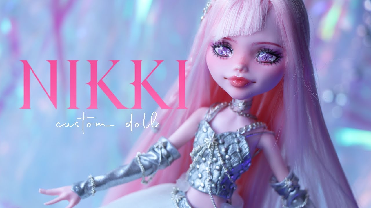 SHINING NIKKI ✨| Draculaura repaint | Monster high custom doll | PIXIENATORY