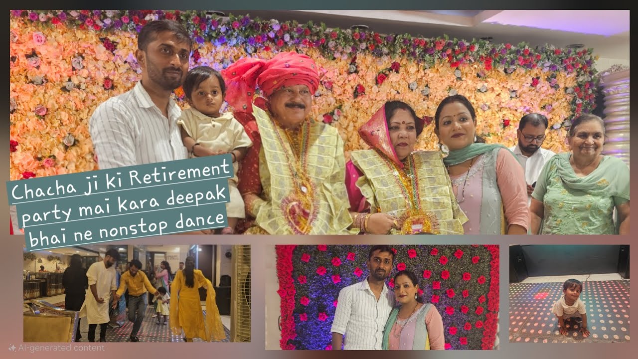 My17th Vlog, Retirement prty m kra deepk bhai ne nonstop dnce @shilpifamiliesvlog @kashukanojiya0422