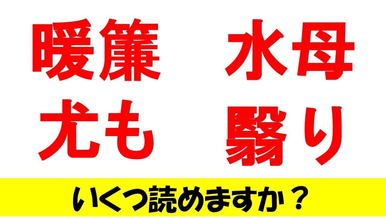 【漢字クイズ 全20問】難問！全部読めたら漢字マスター！？#4