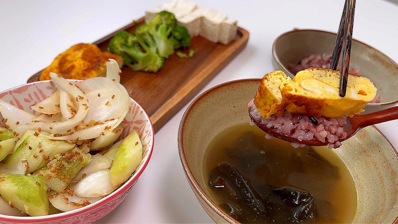 달걀말이, 미역국, 미나리전 .. Korean homemade meal