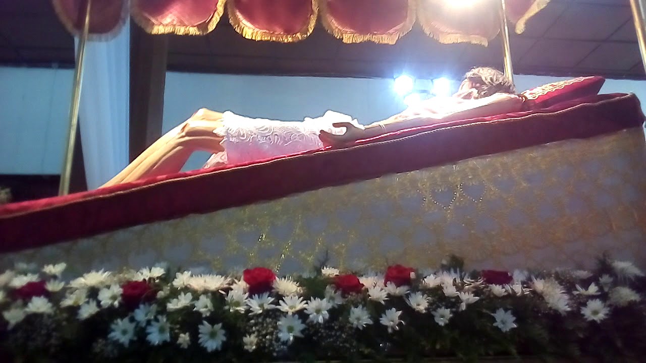 Procesión del santo sepulcro ,viernes Santo en la parroquia san José de tipitapa ,año 2019