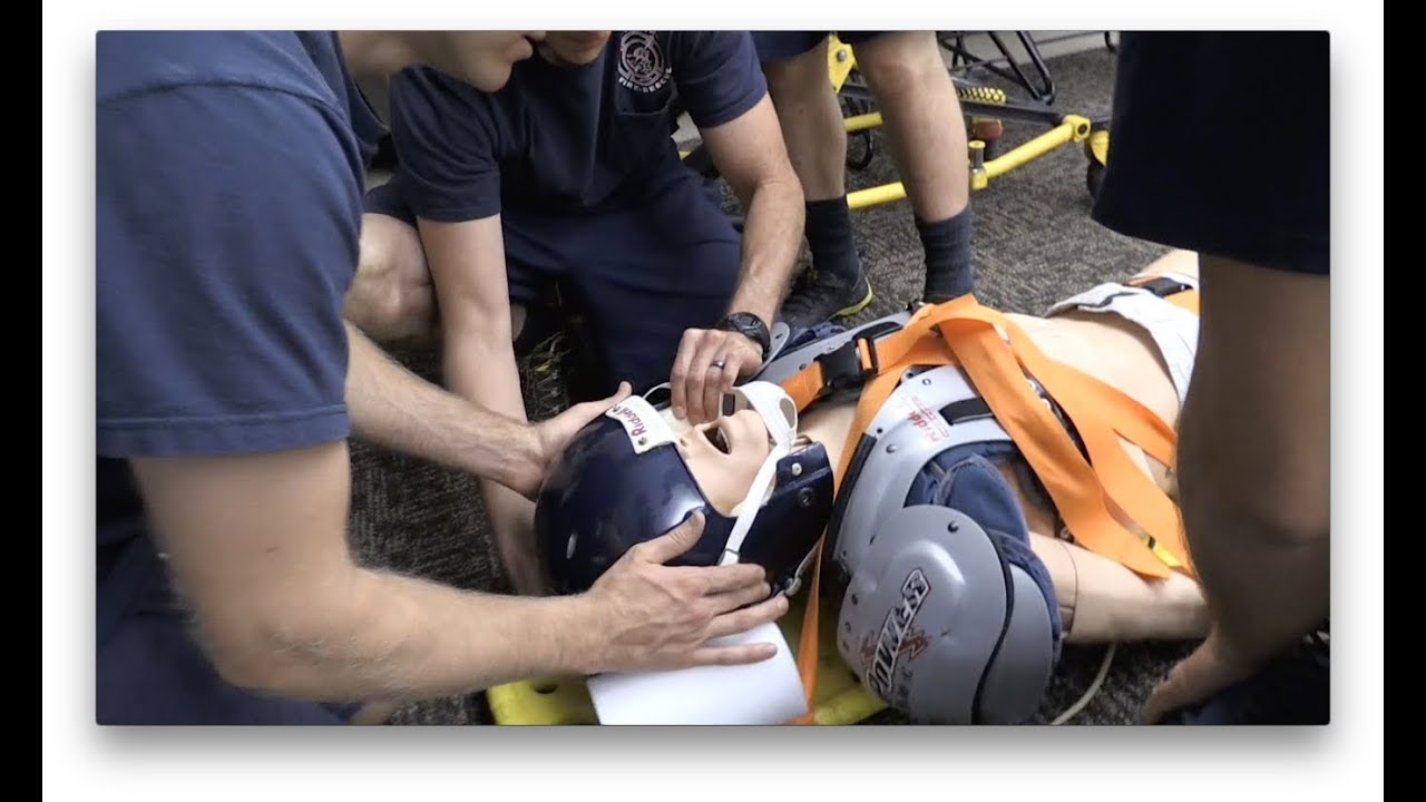 West Metro Fire Rescue: Football Head Injury EMS Training