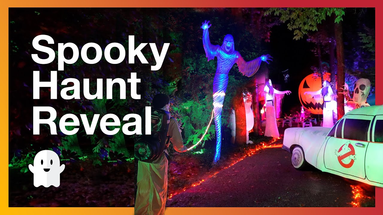 Spookiest Yet!  2024 Halloween 👻 Yard Haunt Walkthrough - Night and Day Tour.  Boddy Creek Manor